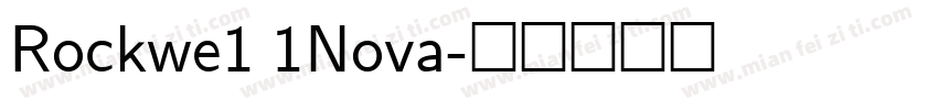 Rockwe1 1Nova字体转换
